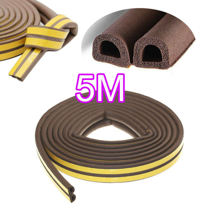 draft excluder tape black