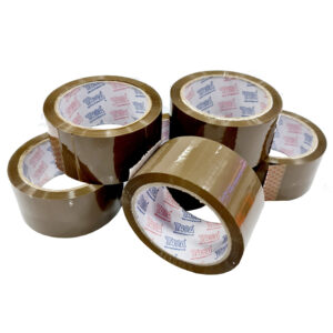 6X Rolls Of Strong Brown 48mm X 66M Parcel Tape Packing Packaging Tape